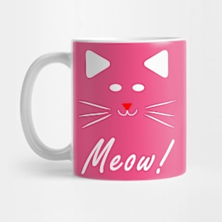 Cute cat white design Mug